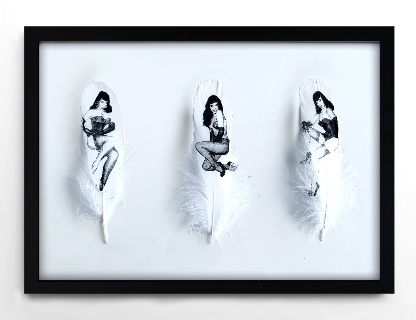 Tempest - (Framed) by Cassandra Yap, a limited edition screen printed feathers from 2019