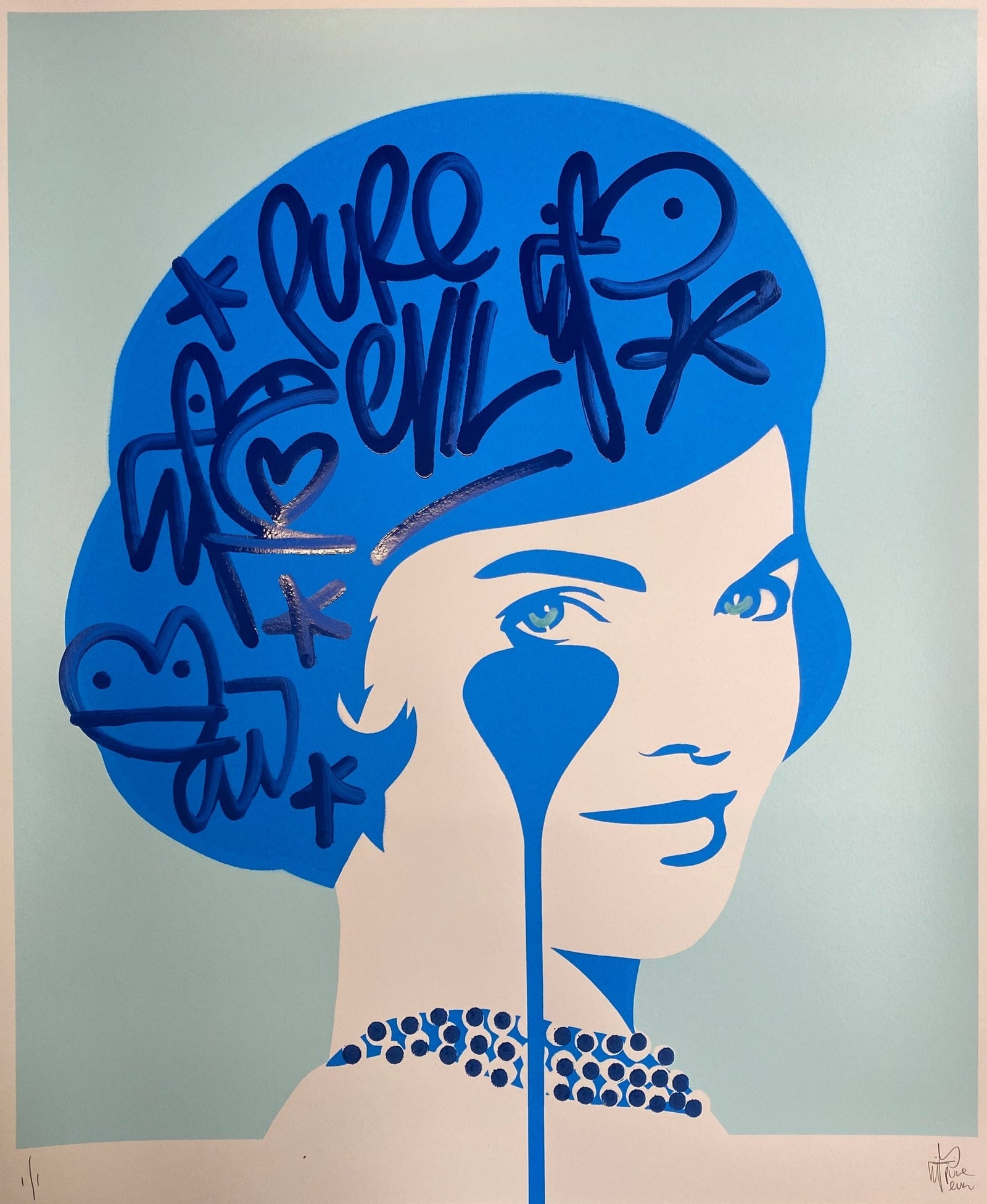 Smiling Jackie - Blue Pearls by Pure Evil