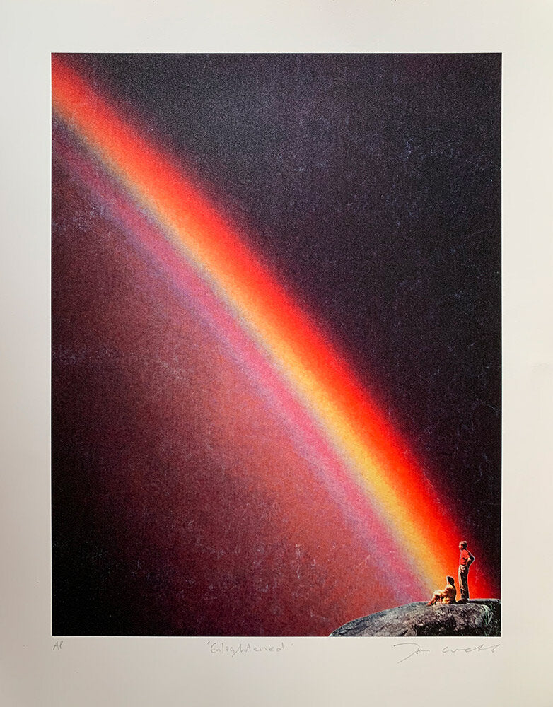 Enlightened by Joe Webb, a limited edition archival inks and silkscreened pearlescent varnish. somerset satin enhanced 330gsm paper from 2020