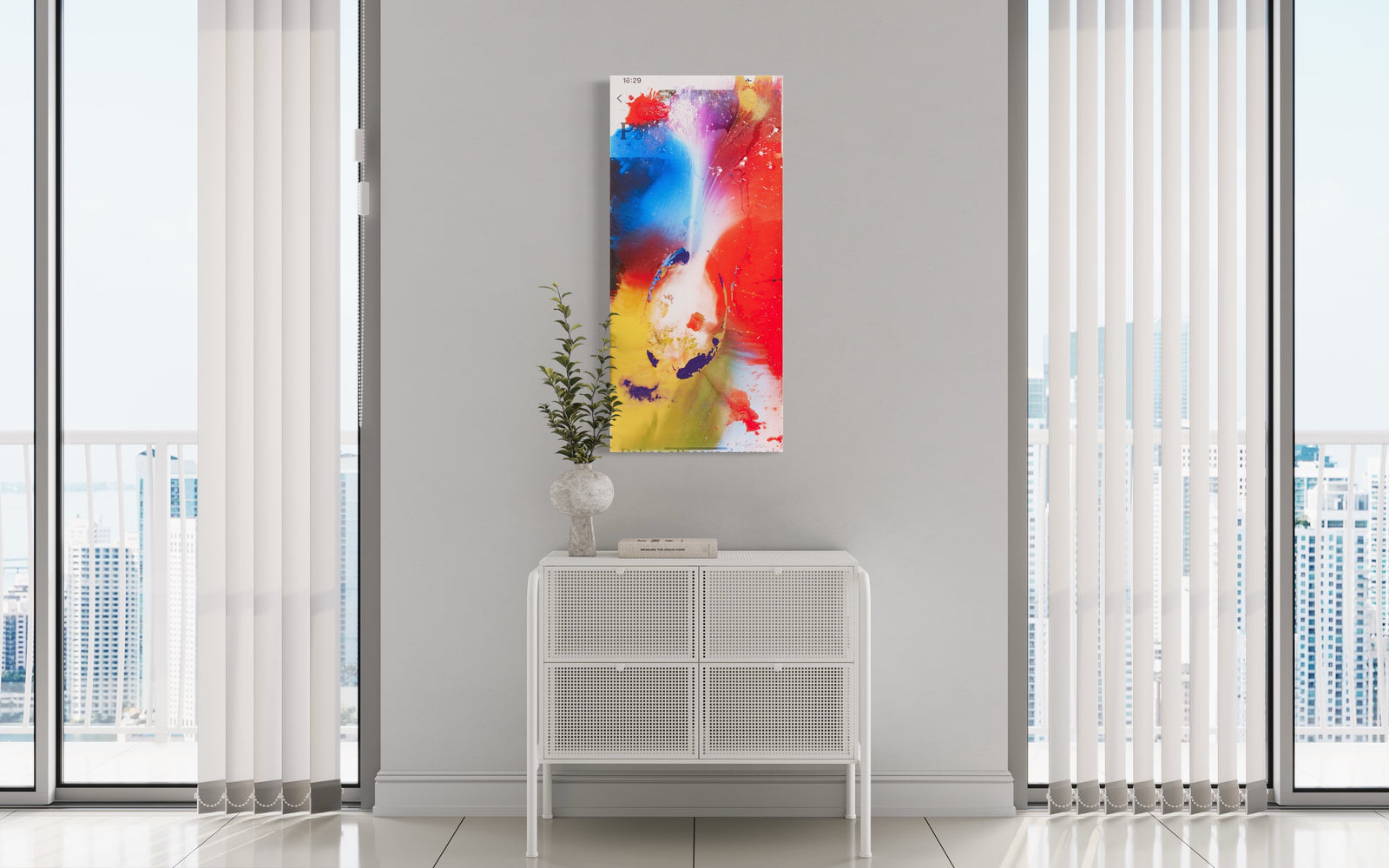 HISTORYNOW. Screenfault (Framed) by Marc Quinn, a limited edition archival pigment print with glitter and gold powder ink from 2022