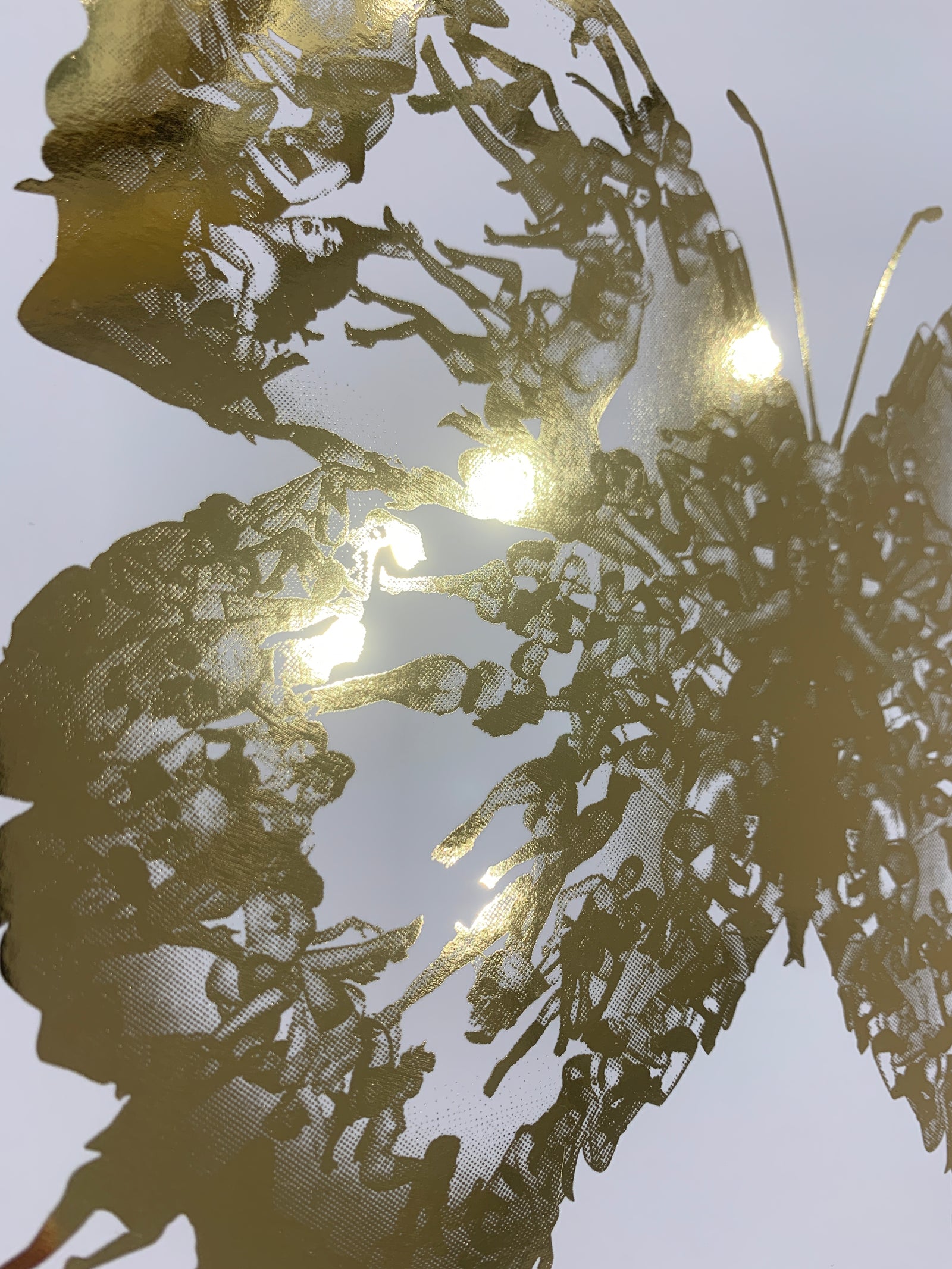 Deliverance Blanc Gold Foil Edition by Cassandra Yap, a limited edition giclée print on white 380gsm matte laminated stock from 2021