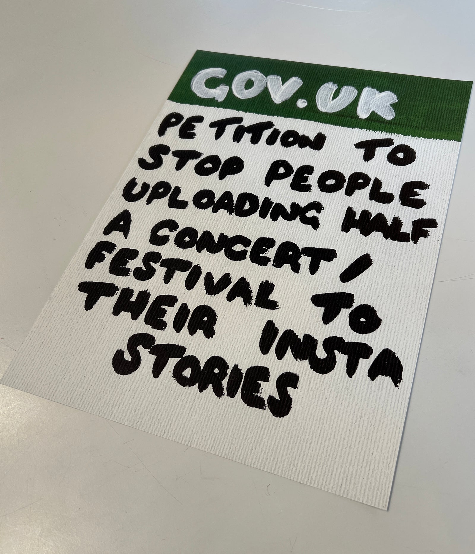 Petition To Stop People... (Print Release) by Times New Roadman, a limited edition digital print on 240gsm munken lynx smooth paper from 2022