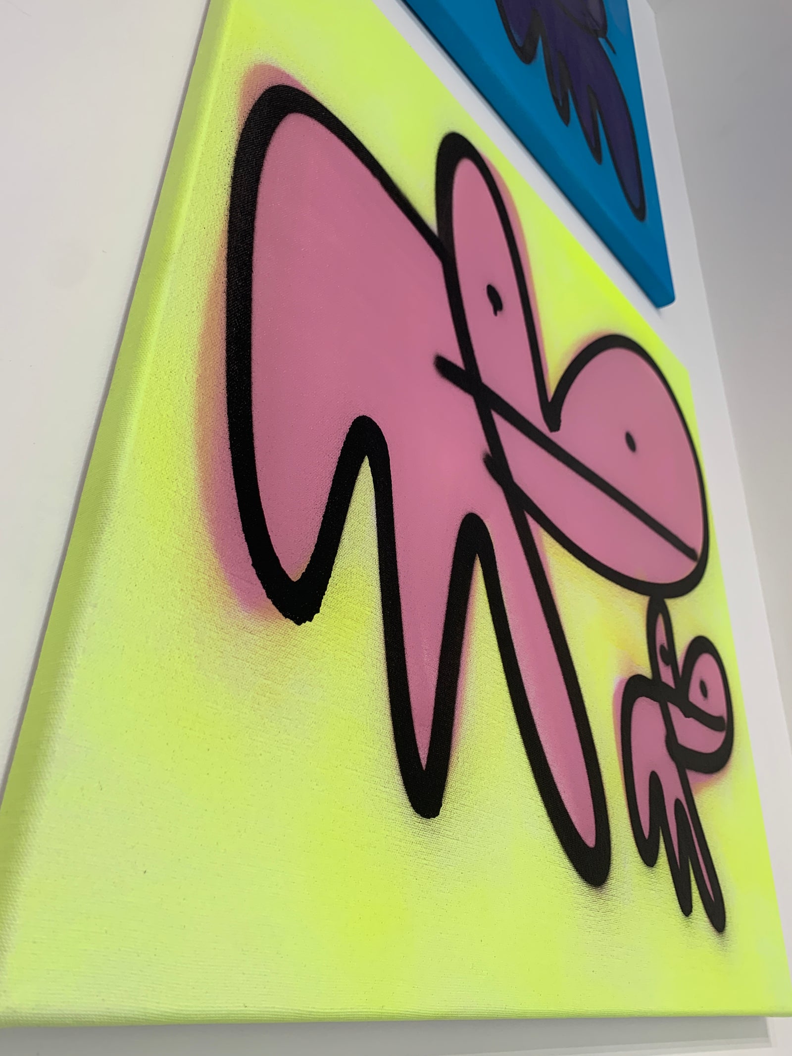 Pure Evil Bunny Tag Canvas - Blackberry & Dandelion by Pure Evil