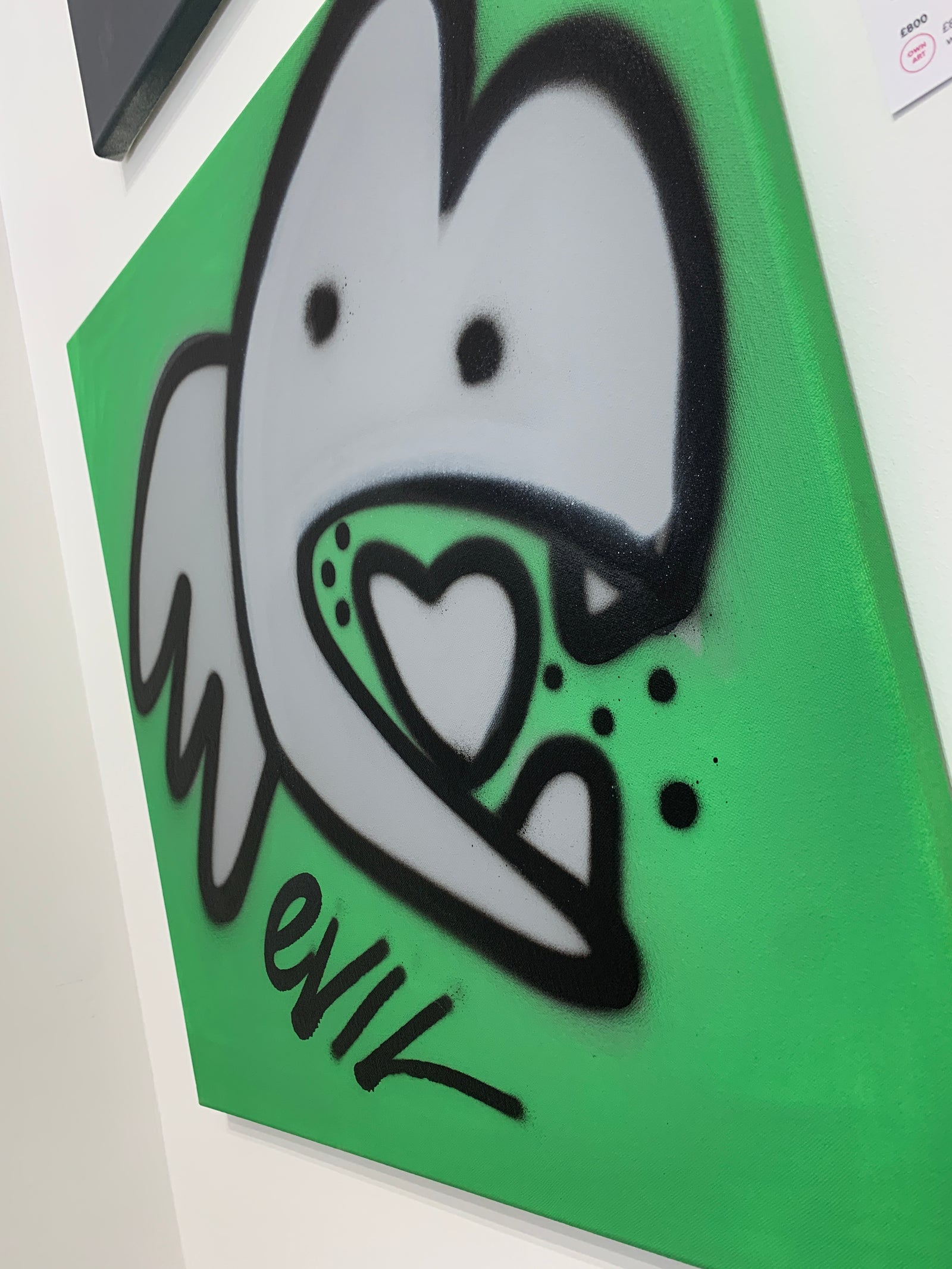 Pure Evil Bunny Tag Canvas - Bluebell by Pure Evil