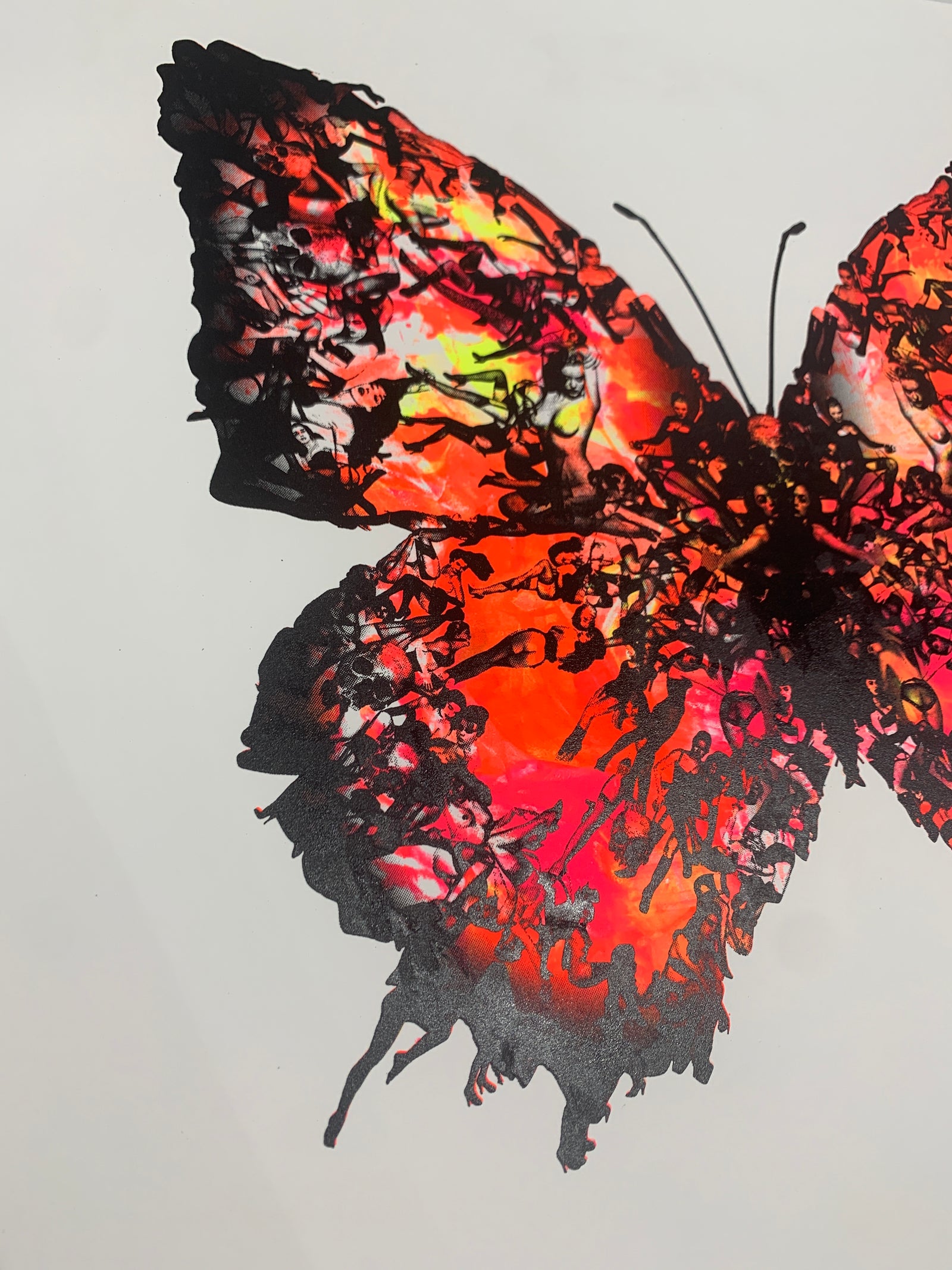 Deliverance Mono Screen Print 54 by Cassandra Yap, a original mono screen print - each print is hand painted on the silkscreen then printed to create a one off print from 2023