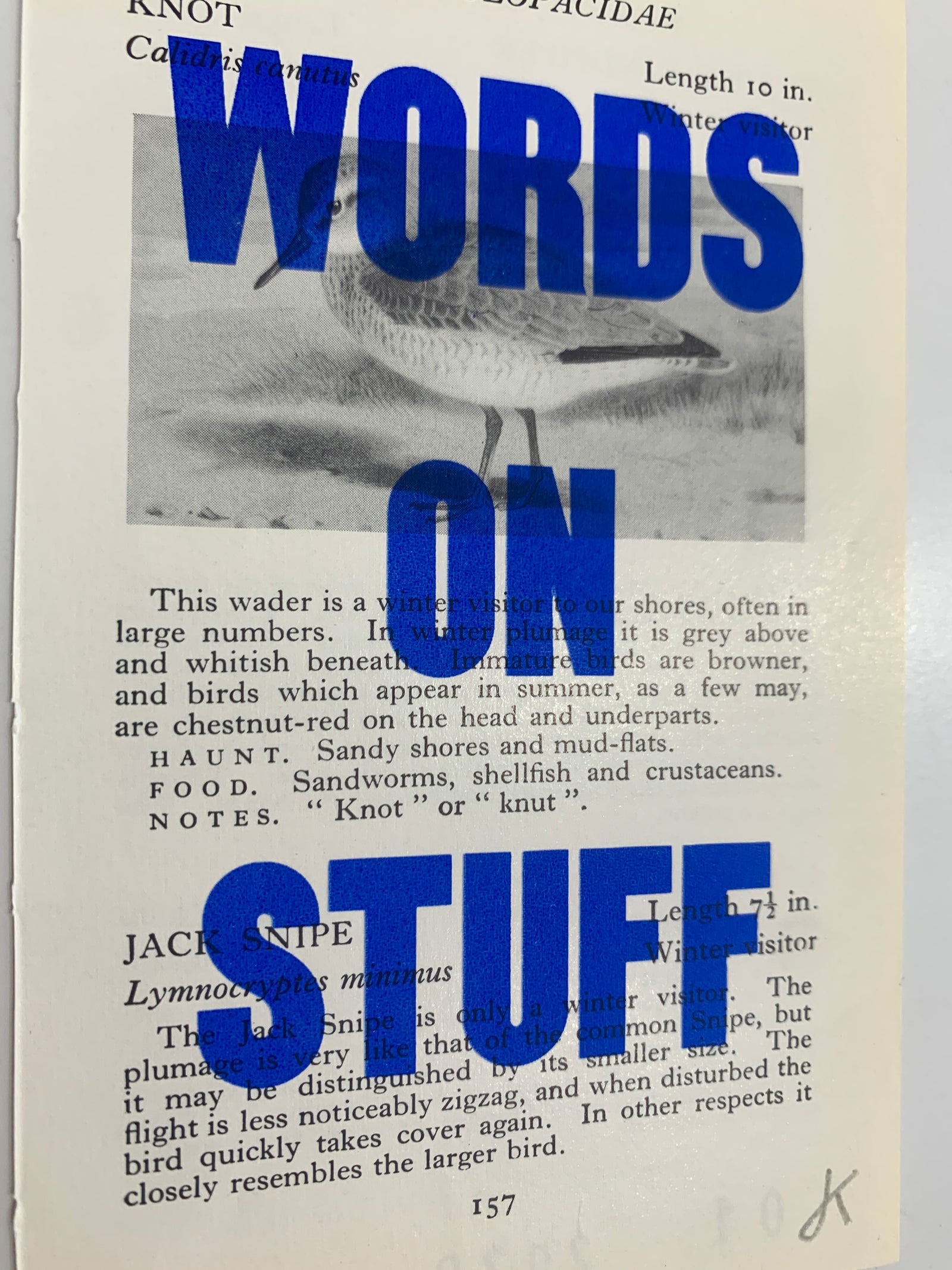 Words on Stuff 4 by James Kingman