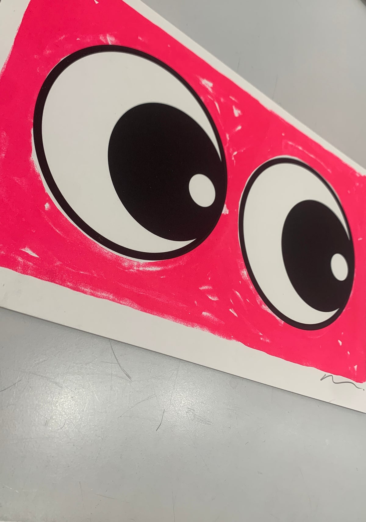 Making Eyes Across The Room (Small) Neon Pink