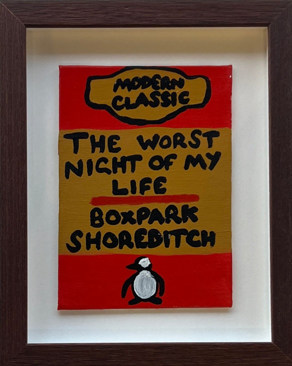 Boxpark (Framed) by Times New Roadman, a hand-finished hand painted with acrylic on canvas stretched board from 2022