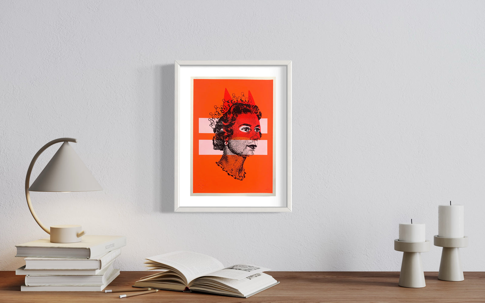 Rich Enough to be Batman - Lizzie Not All Things Equal Orange by Heath Kane, a limited edition four colour screen print on southbank coarse 310gsm paper from 2021