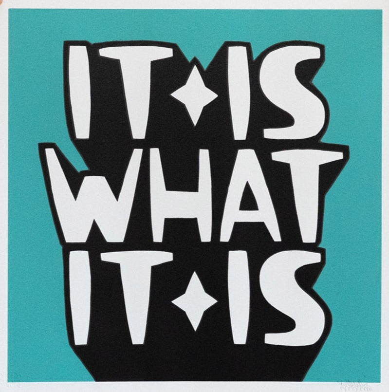 IT IS WHAT IT IS (Turquoise) by Kid Acne