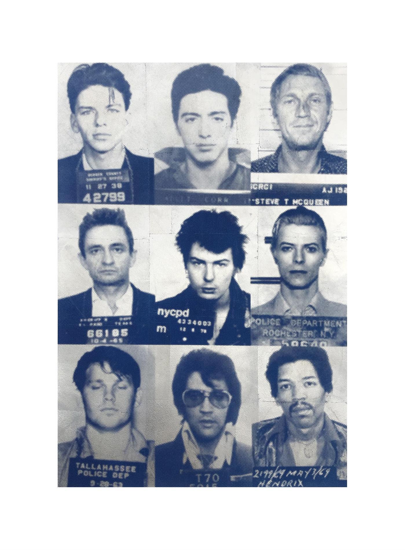 Photo Opportunity - Tin Leaf (Special Anniversay Edition) by Russell Marshall, a limited edition 1 colour screen print with tin leaf on deckled somerset satin white 300gsm paper from 2020