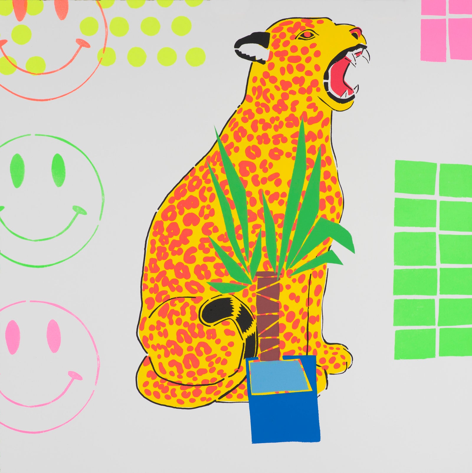 Porcelain Leopard & Yucca by Mew Welch