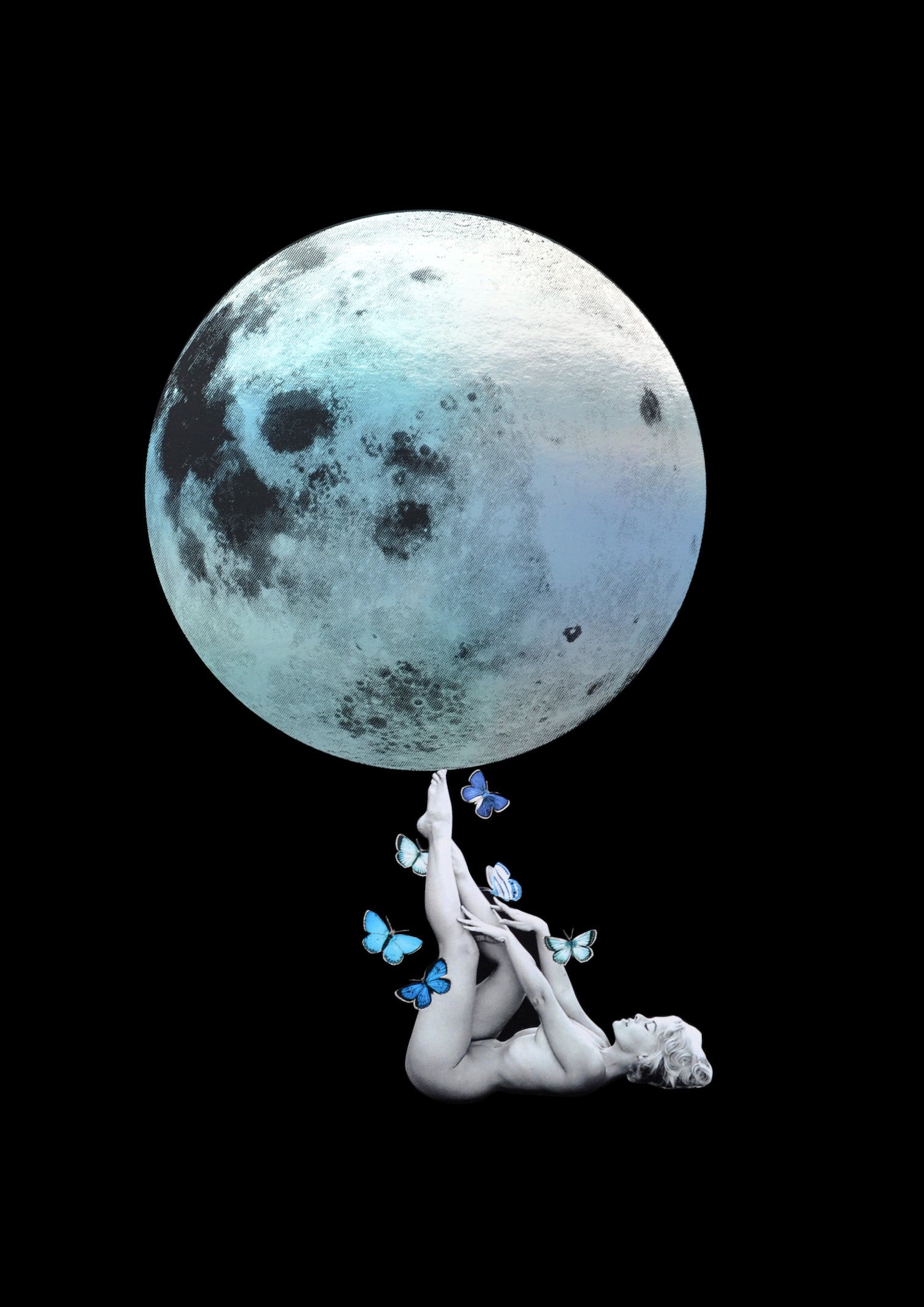 Luna (Rainbow holographic foil edition) by Cassandra Yap