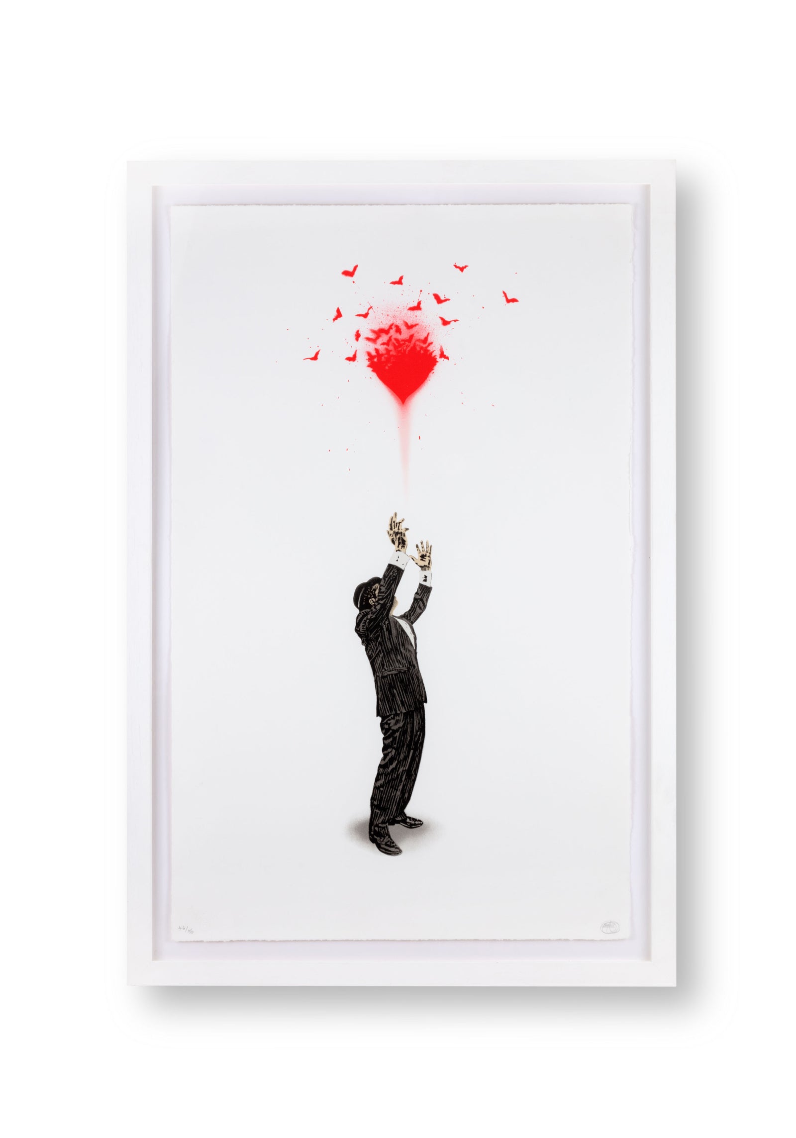 Haunted Love by Nick Walker, a limited edition silkscreen print on somerset velvet 300gsm paper from 2016