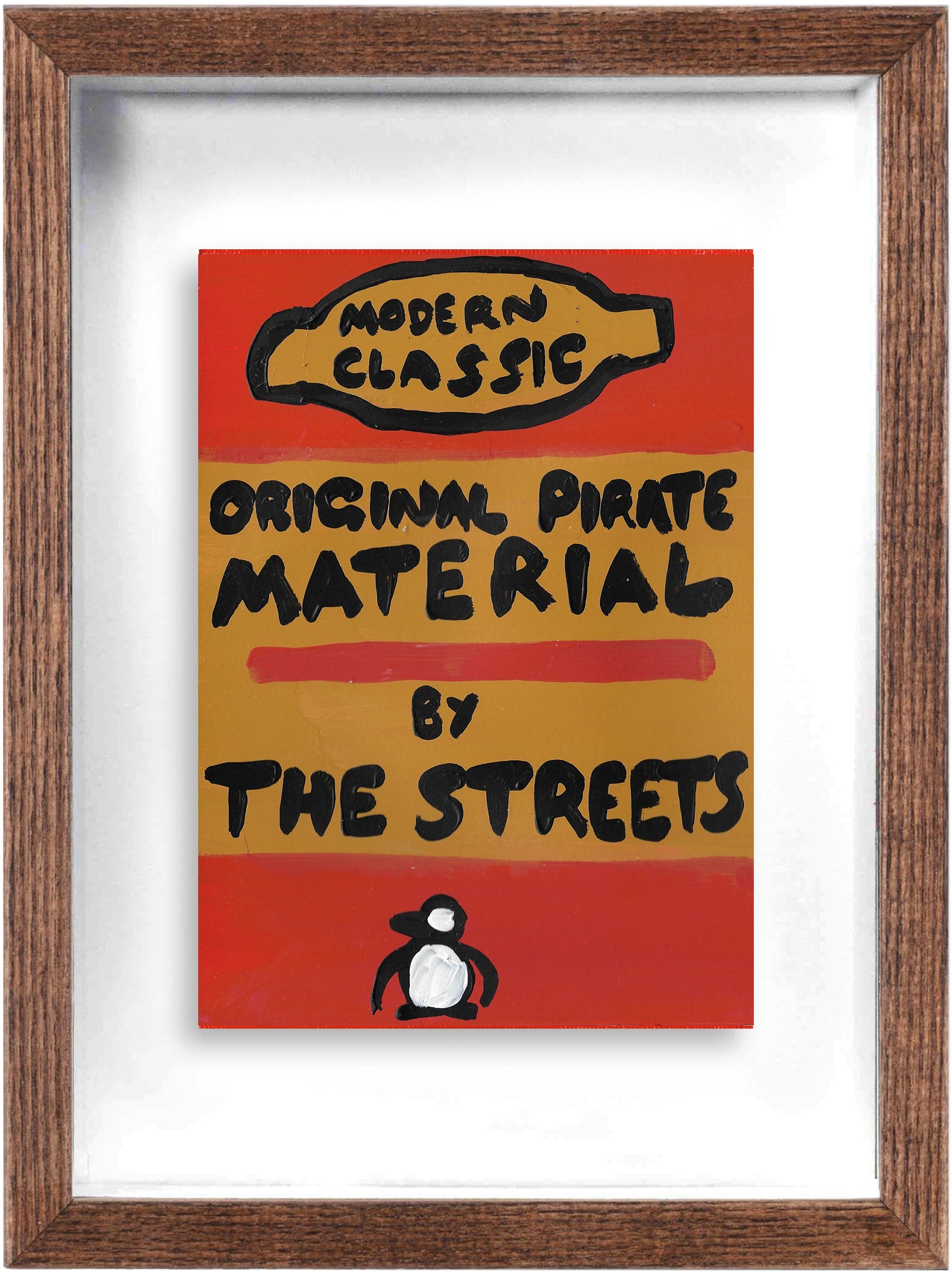 Original Pirate Material (Framed) by Times New Roadman, a original hand painted with acrylic on canvas stretched board from 2019