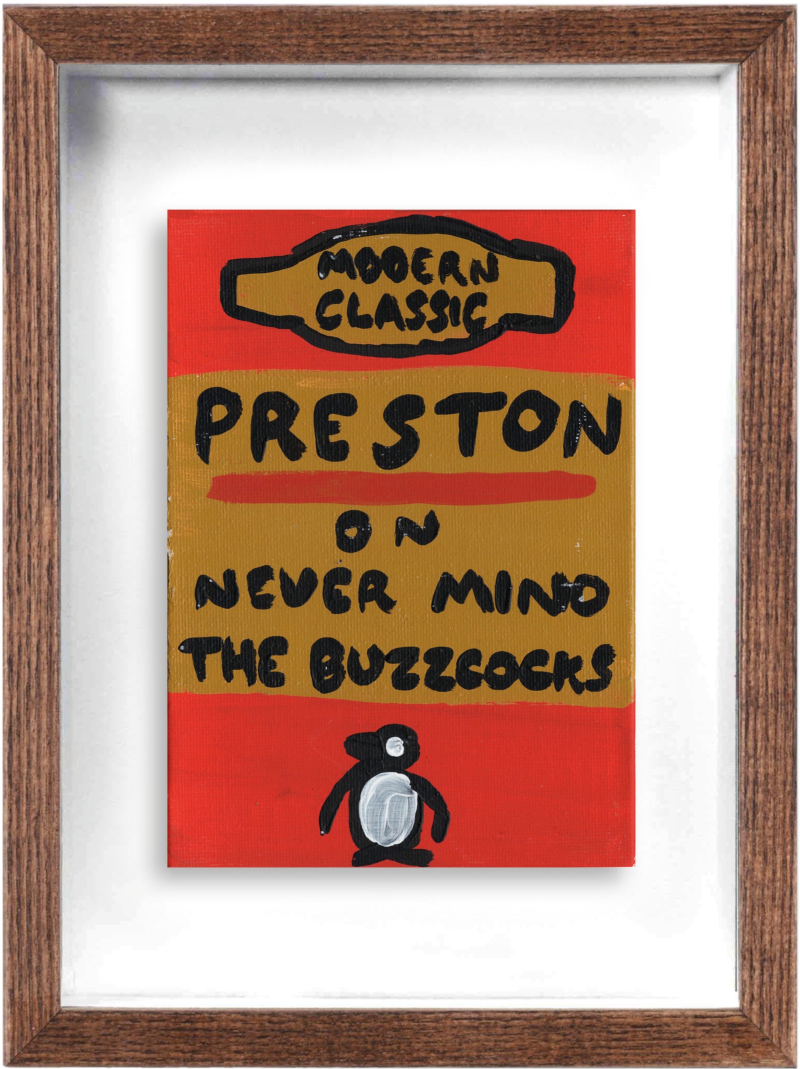 Preston (Framed) by Times New Roadman, a original hand painted with acrylic on canvas stretched board from 2019