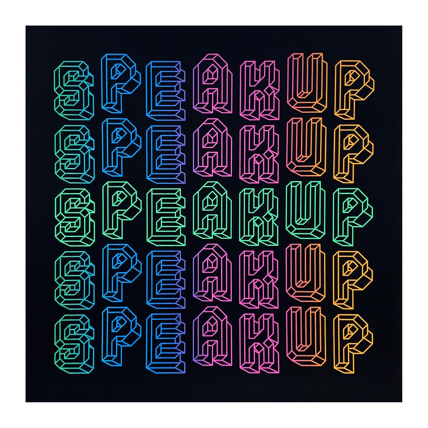 Speak Up by Ben Eine