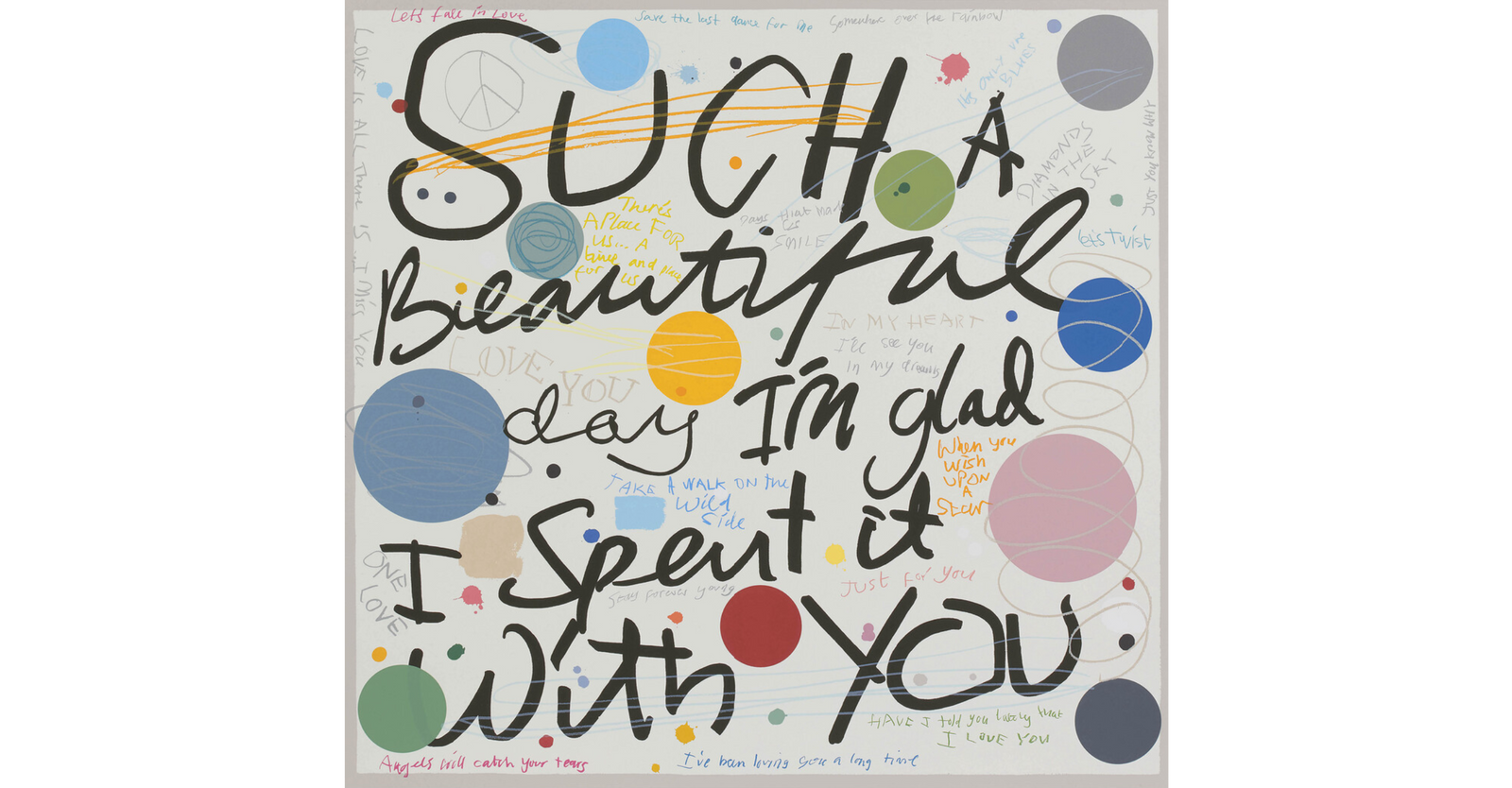 Such a Beautiful Day (Framed) by David Spiller, a limited edition silkscreen with over 35 colours printed on somerset satin 410gsm paper with hand torn edges from 2020