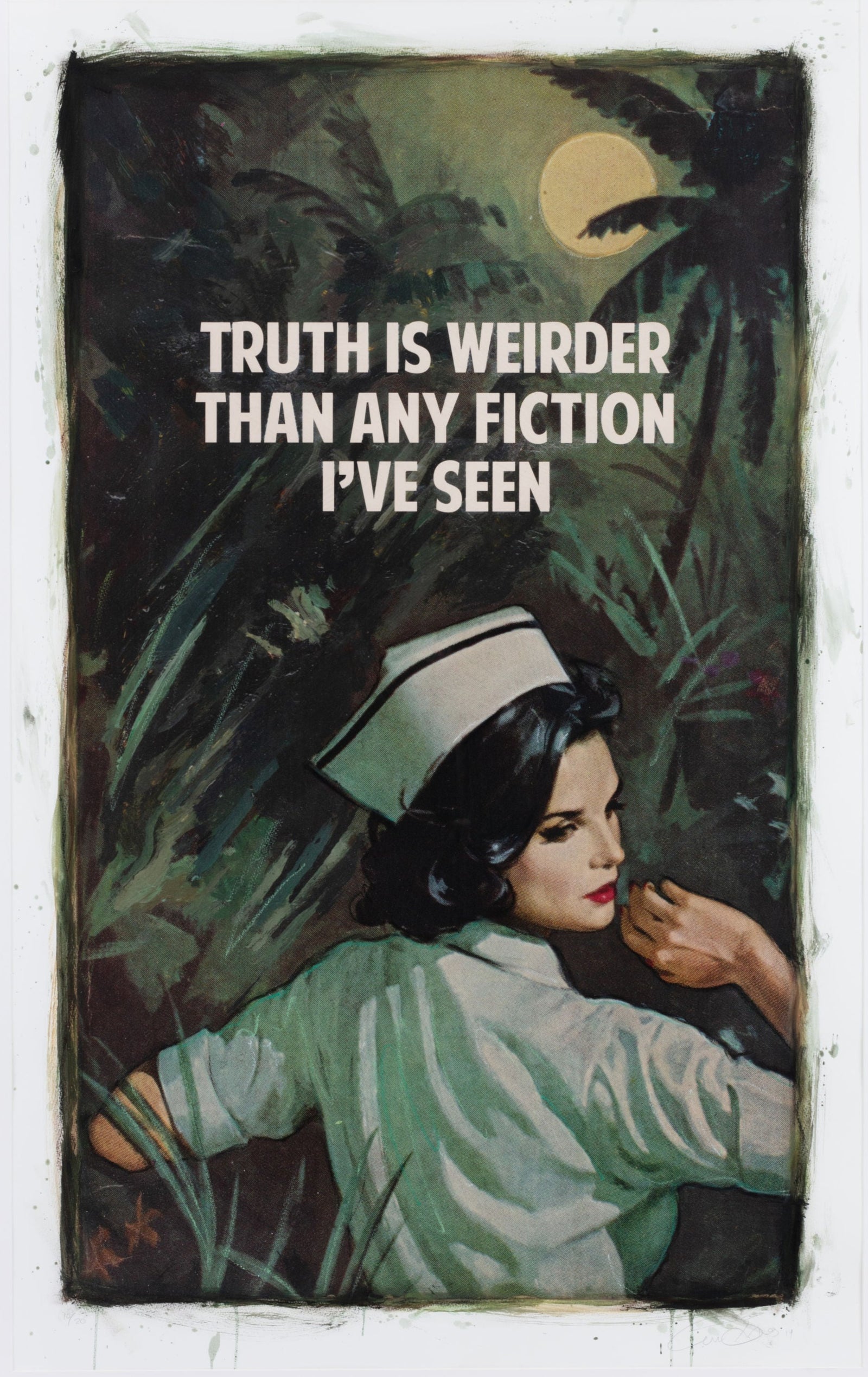 Truth Is Weirder - (Framed) by The Connor Brothers, a limited edition hand-finished giclee with oil and pastel on 330gsm somerset satin paper. from 2019