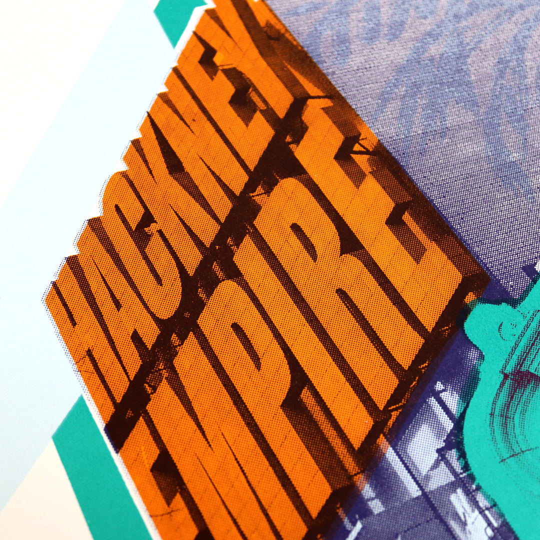 Hackney Empire by Underway Studio, a limited edition 5 colour screen-print on southbank smooth 300gsm paper from 2019