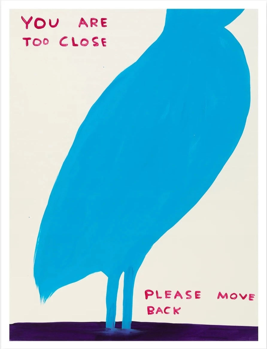 You Are Too Close by David Shrigley
