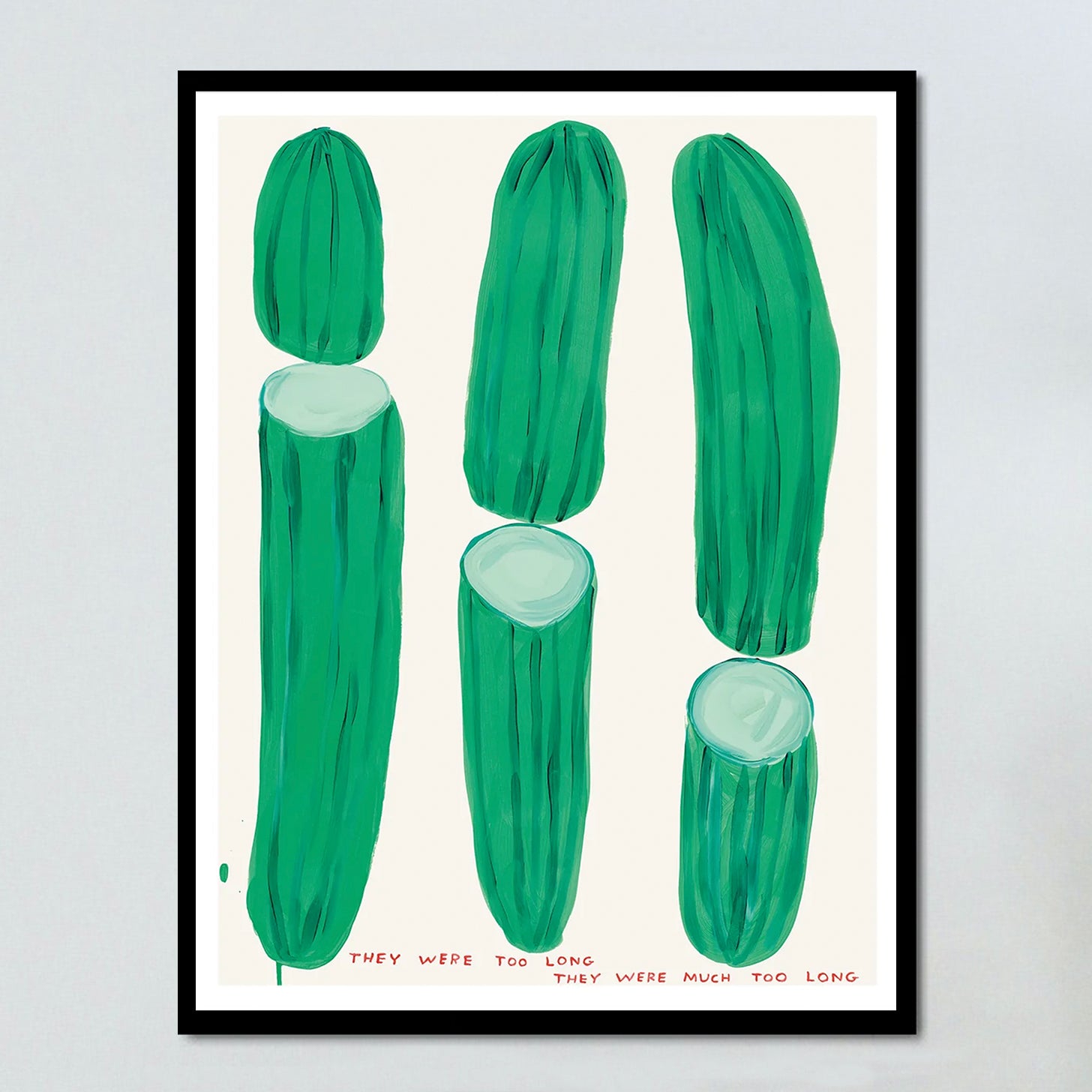 They Were Too Long by David Shrigley