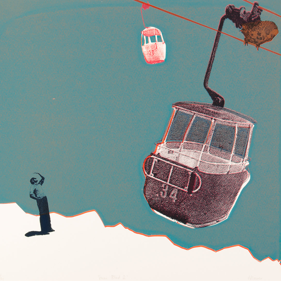 Snow Blind 2 by Anna Marrow, a limited edition limited edition screen-print on somerset satin 350gsm paper from 2018