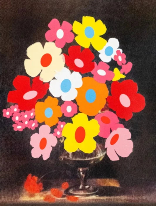 Wallflowers 2022 Edition by Heath Kane, a limited edition 12 colour screen-print on southbank course 300gsm paper from 2022