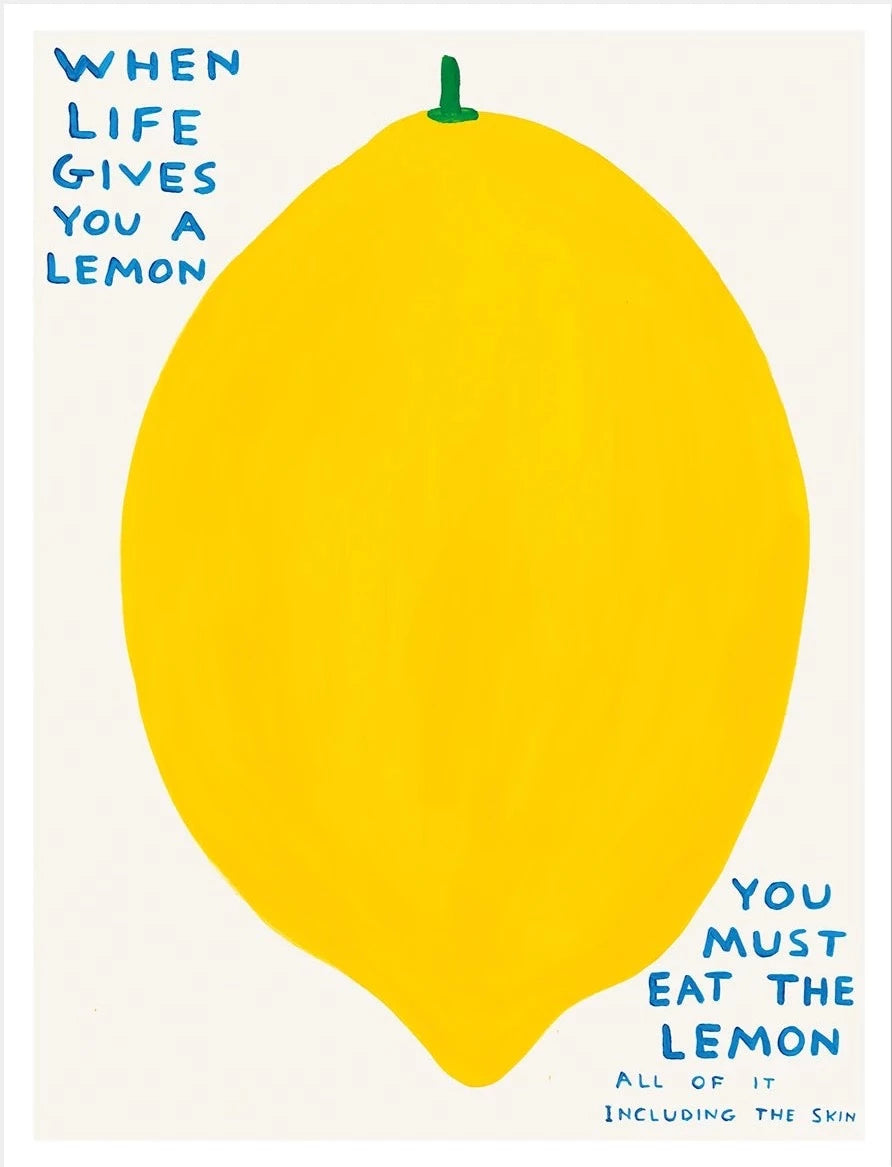 When Life Gives You A Lemon by David Shrigley